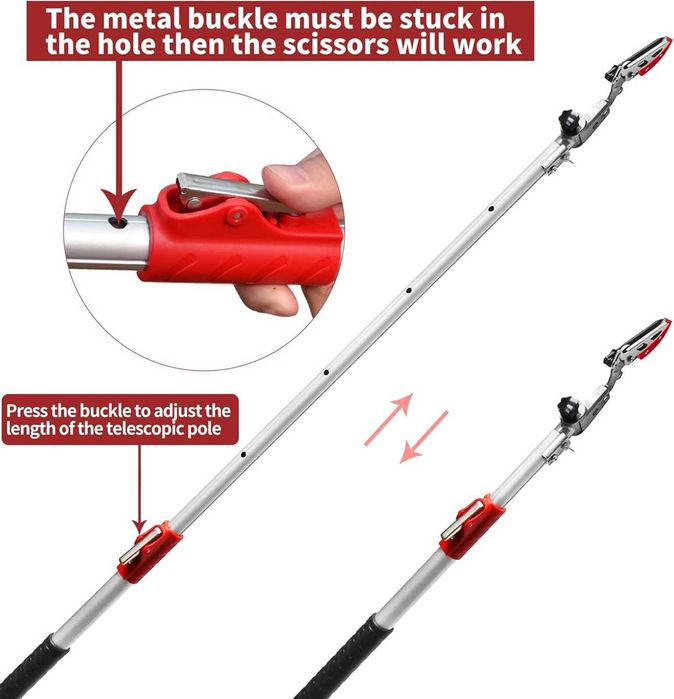 Nowy sekator/nożyce/przycinarka/teleskopowy/110 cm-166cm/GARTOL!A1842!