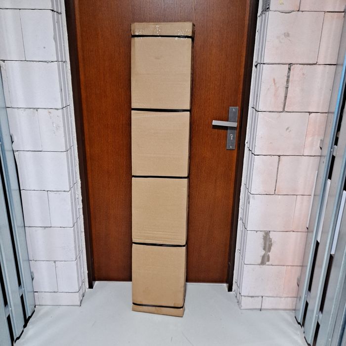 Szafka wisząca słupek Vika antracyt szer 30 cm wys. 150 cm
