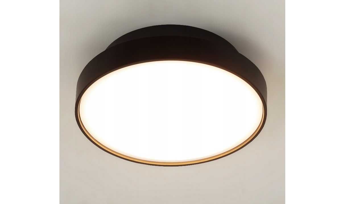 Plafon OKRĄGŁY  Kwazar Luminaire 30 x 30 cm czarny 2xE27 Nowy