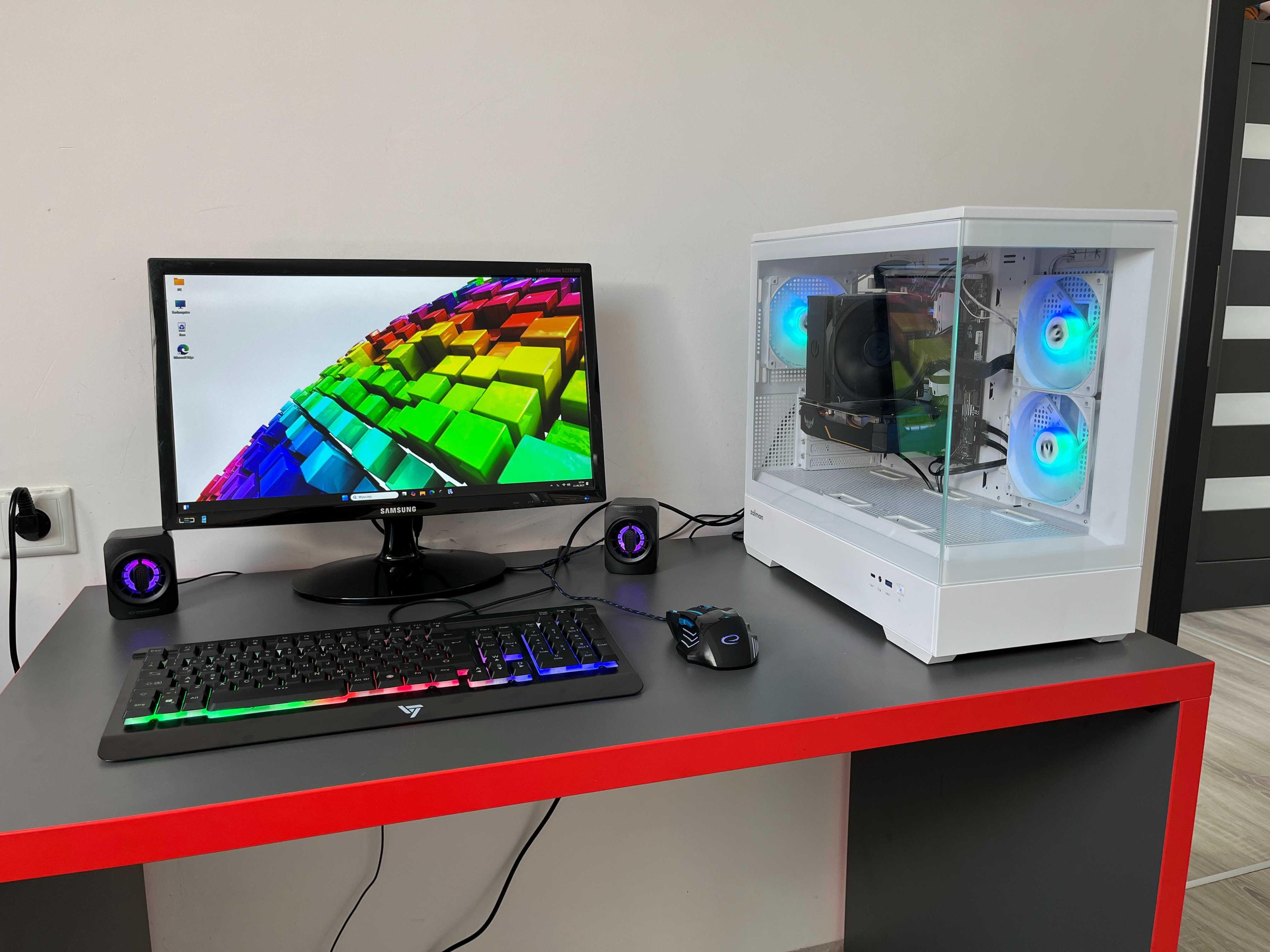 Komputer Gamingowy Gracz i5 11th 32GB DDR4 SSD 1,5 TB GTX 1650 Monitor
