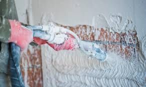 Машинна штукатурка, вапняно цементна, гіпсова.  Машинна стяжка підлоги