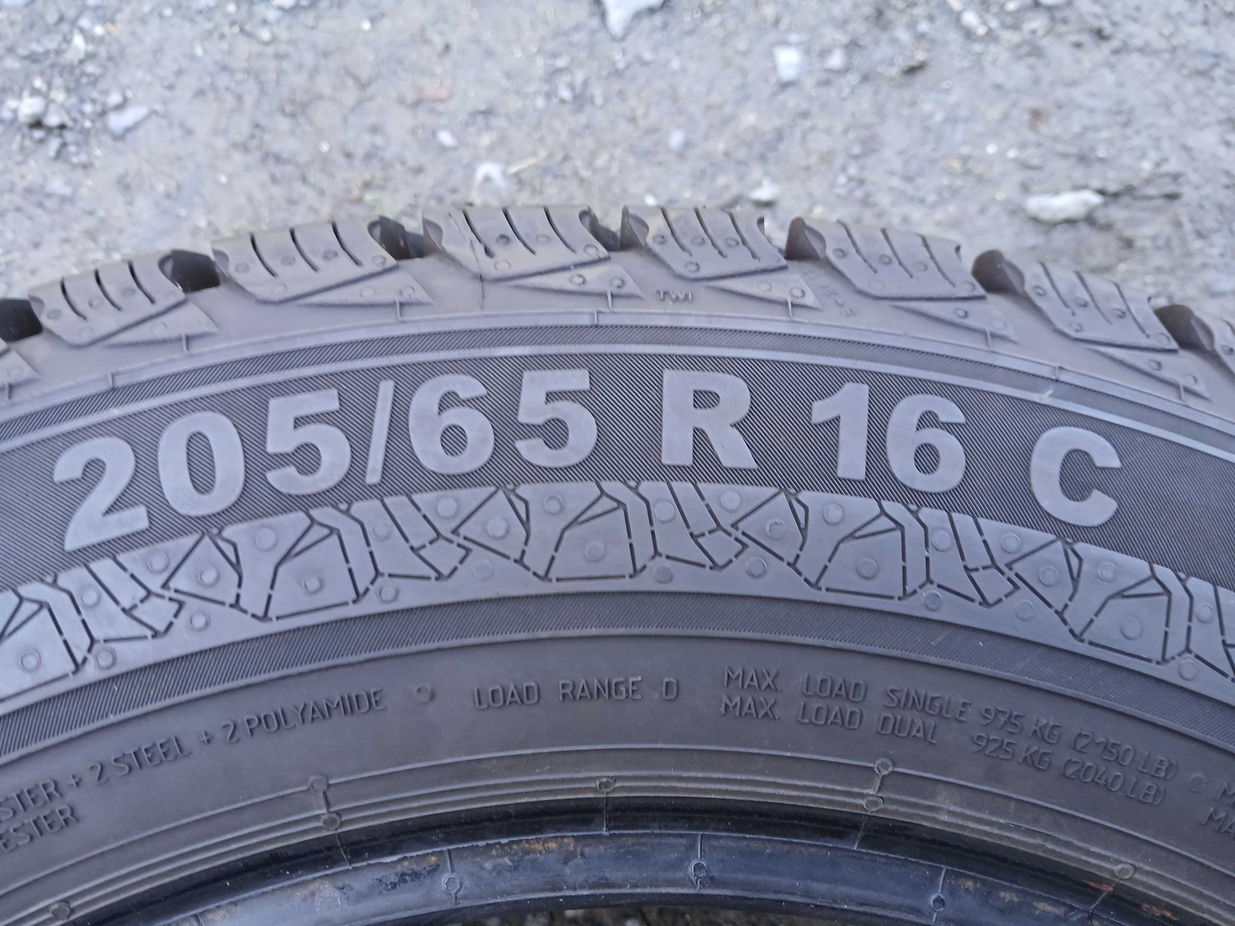 Opony BUS Jak Nowe 205/65/16C Semperit 11mm 21 rok F-VAT