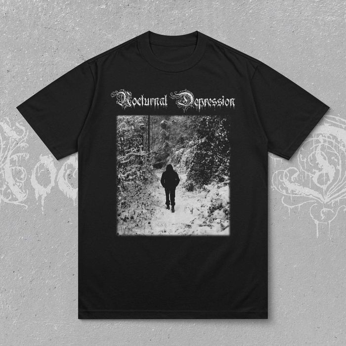 Nocturnal depression футболка, Nocturnal Depression merch, dsbm