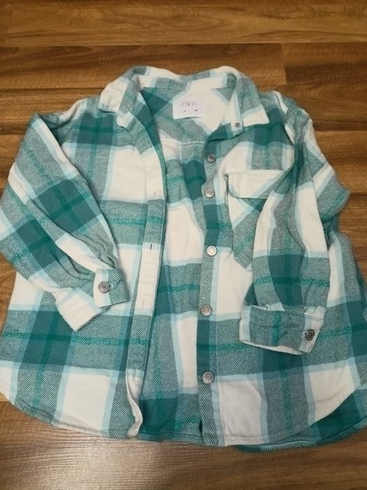 Koszula w kratę, ZARA, r.128cm