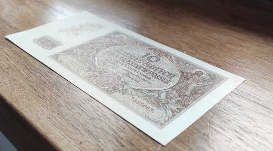 Banknot 10 zł 1940r. - stan I-/II+