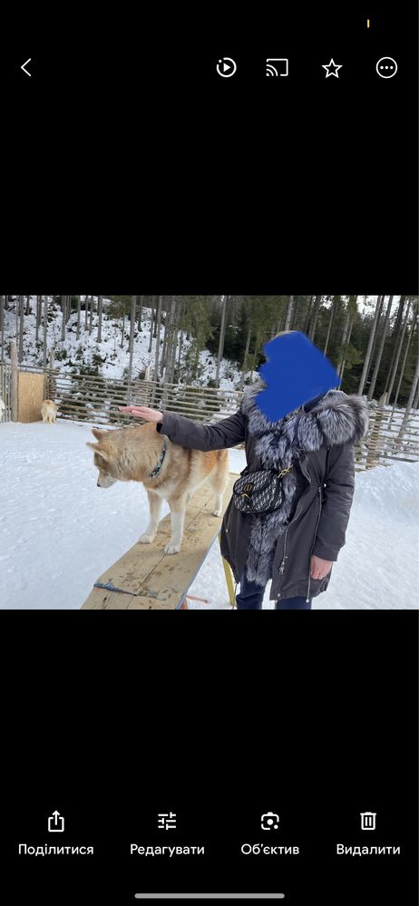 Парка з натуральним хутром