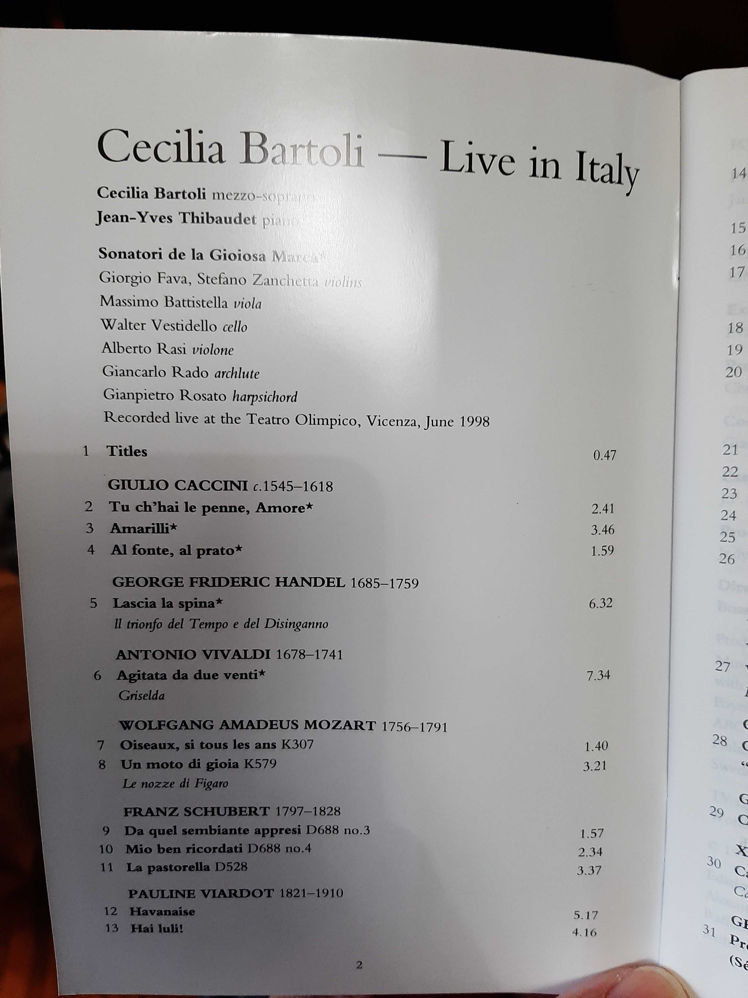 Cecilia Bartoli – Live In Italy – Jean-Yves Thibaudet