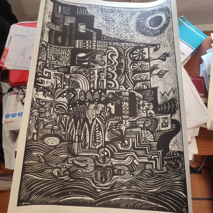 Juan Sebastián Carnero edição limitada serigrafia