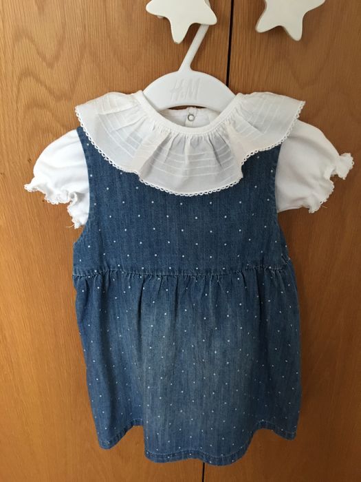 Vestido Ganga 12/18meses Novo HM