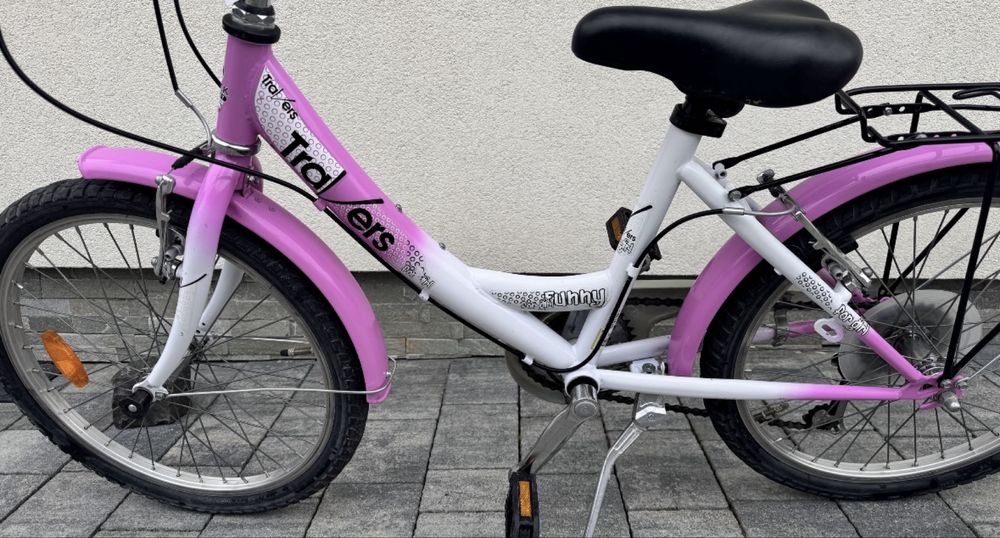 Super stan! Rower Travers koła 20” dla dziewczynki ok. 4-7 lat