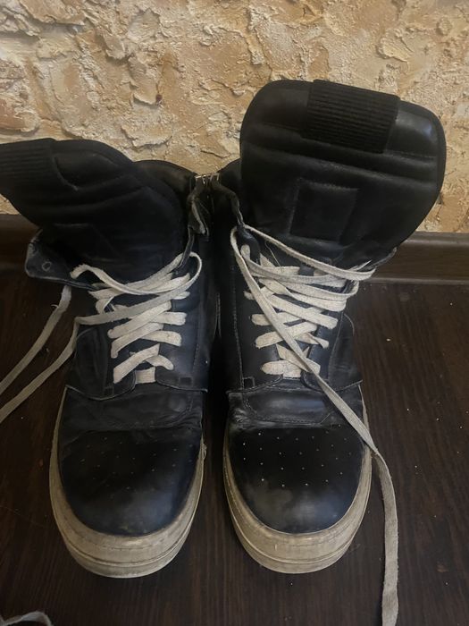 rick owens geobasket full black LEGIT