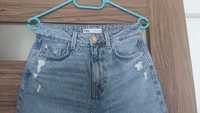 Jeansy Mom  Fit Zara r. 34 wysoki stan