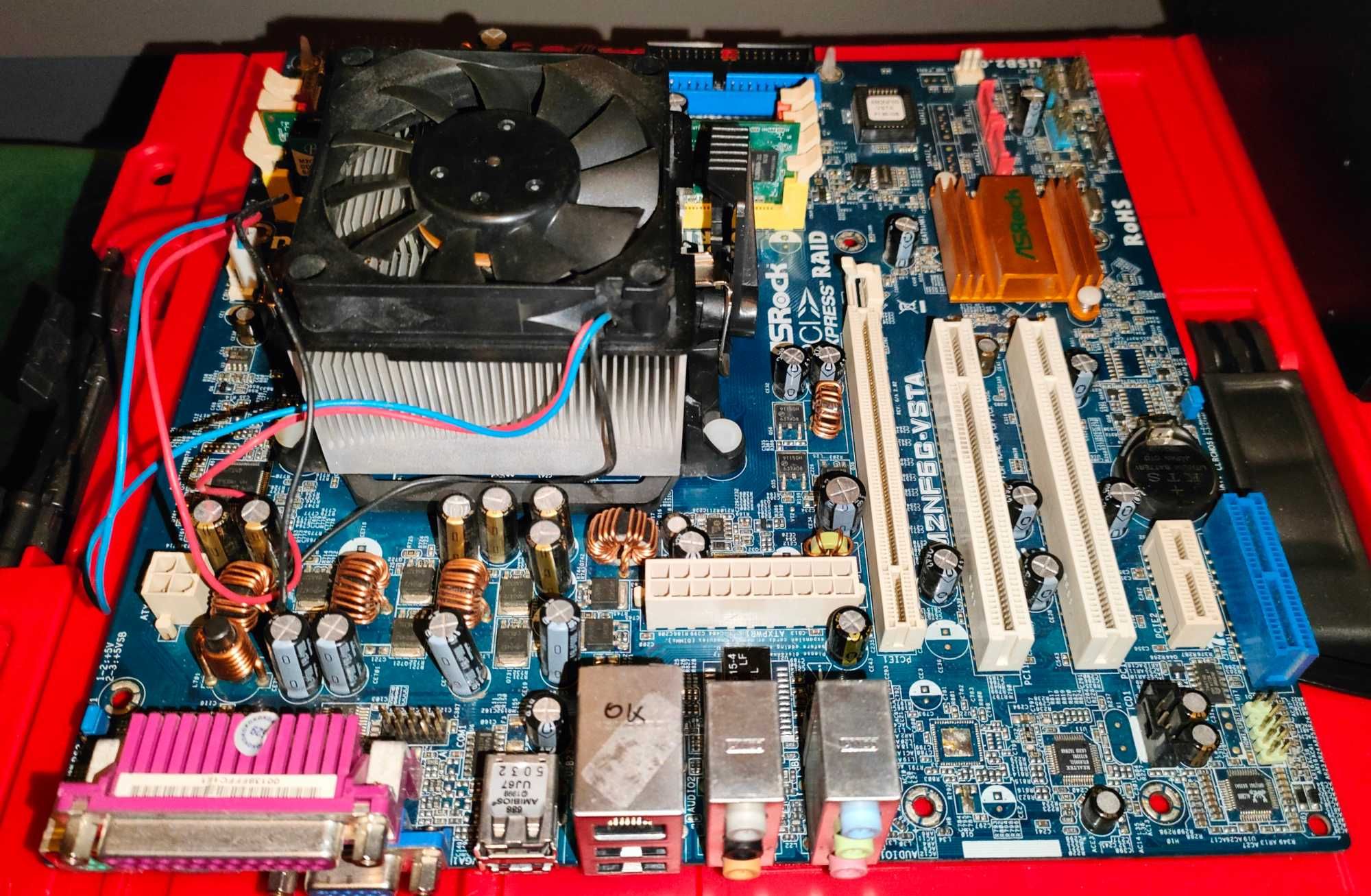 Płyta główna Asrock AM2NF6G-VSTA + Sempron 2800 BOX + 512MB RAM