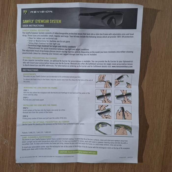 Комплект балістичних окулярів Revision Sawfly H Max-Wrap Eyewear Delux
