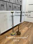 Zestaw świecznika i podpory do drzwi