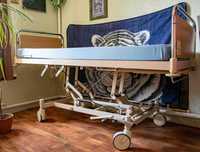Гидравлическая медицинская кровать с матрасом для лежачих больных