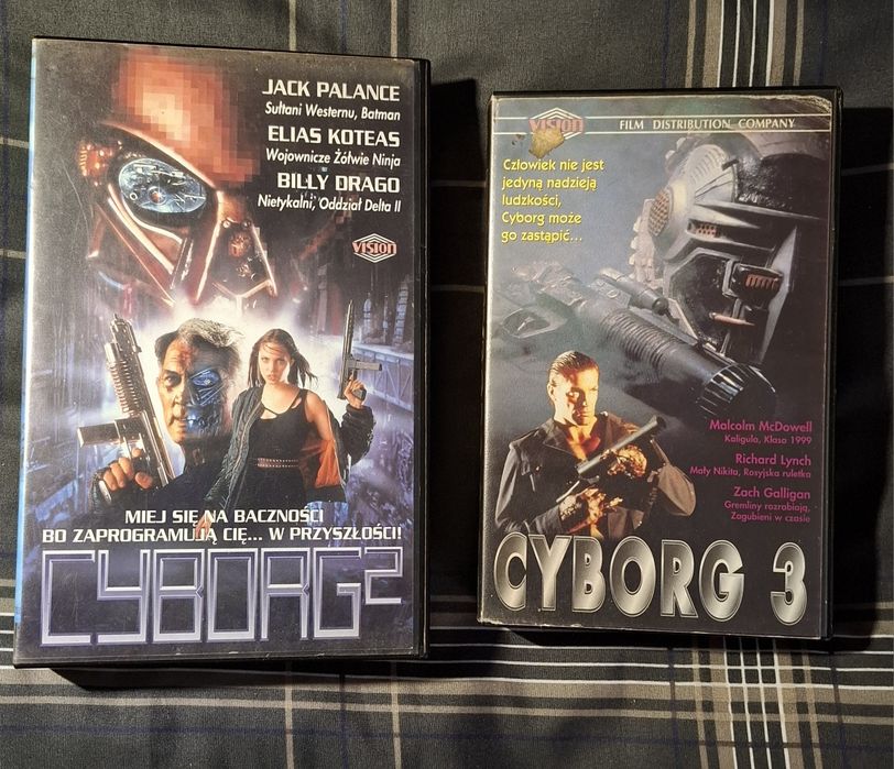 Cyborg 2 i Cyborg 3. Kasety VHS