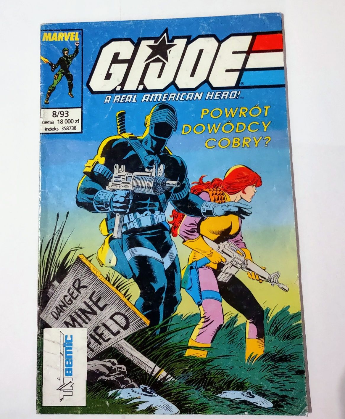 G.i.Joe nr 8/93 Marvel komiks Tm-Semic Cobra Snów-job  Snake eye