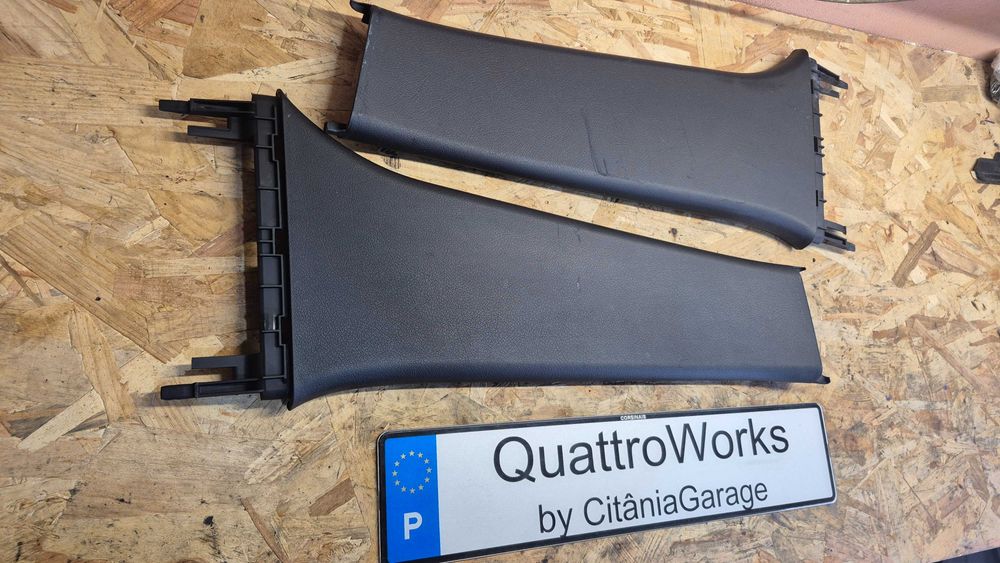 AUDI A4 B5 (8D)- Pilares B INFERIORES  1995 até 2001 - Cor: PRETOS