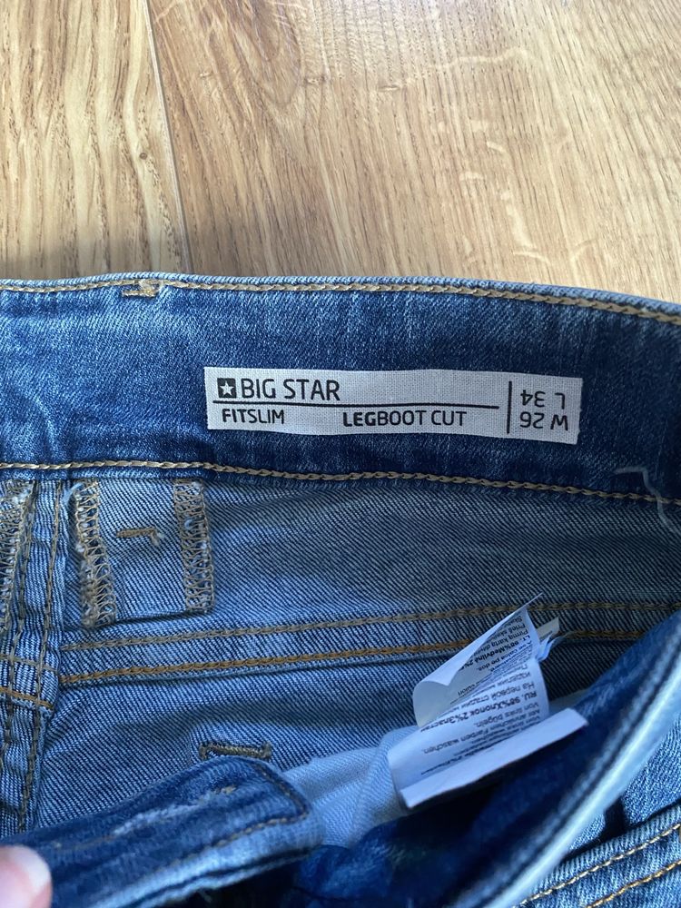 Jeansy dżinsy z niskim stanem big star