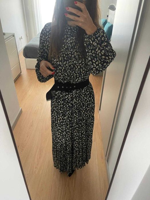 vestido Zara estampado flores