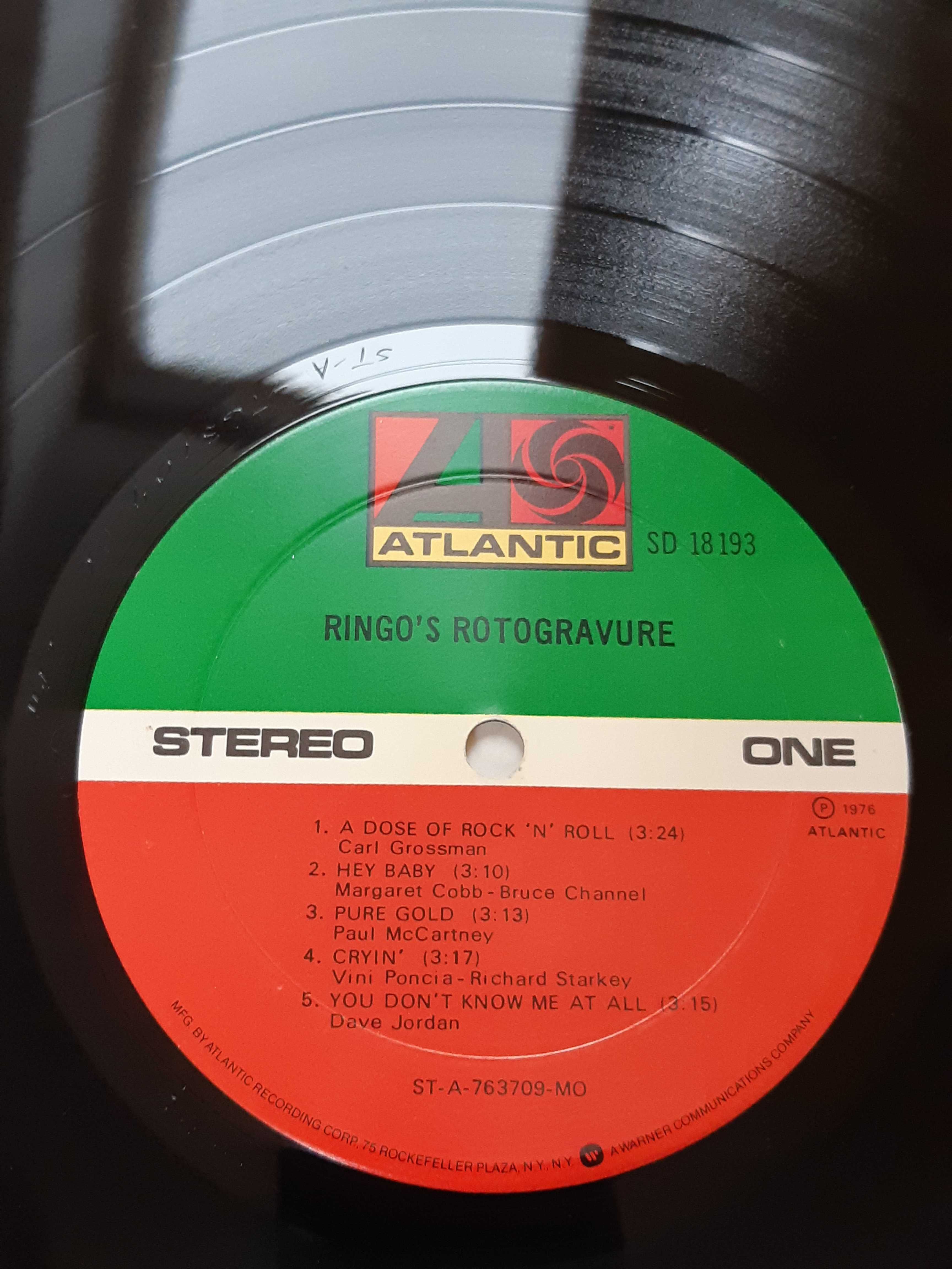 EX+, 1. wyd. USA 1976, Ringo Starr LP Rotogravure, winyl The Beatles