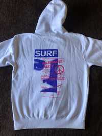 Surf Is Dead Warehouse Hoodie White L