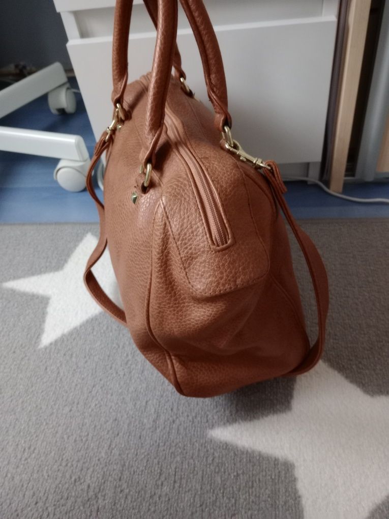 Torebka h&m brązowa kuferek