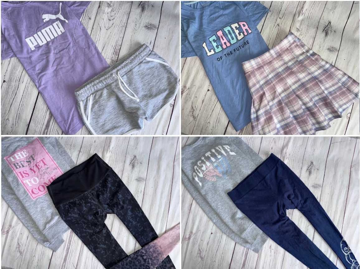 r.146-152 MEGA PAKA 54szt ZESTAW UBRANEK dla córci dziewczynki adidas