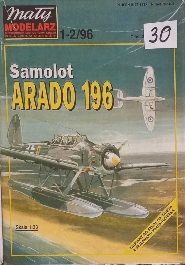 Mały Modelarz 1-2/1996 Samolot ARADO 196