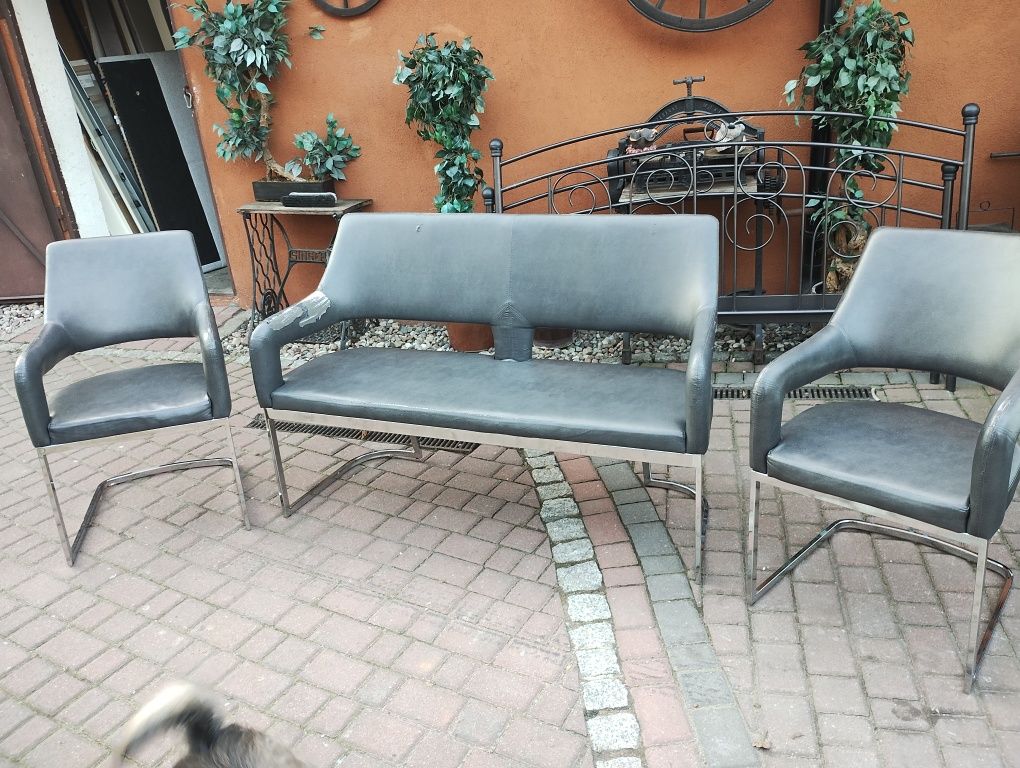 Sofa z fotelami zestaw