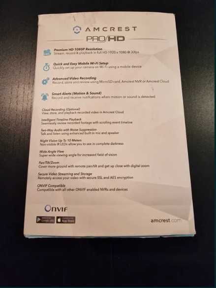 AMCREST 1080P Pan/Tilt WI-FI Camera