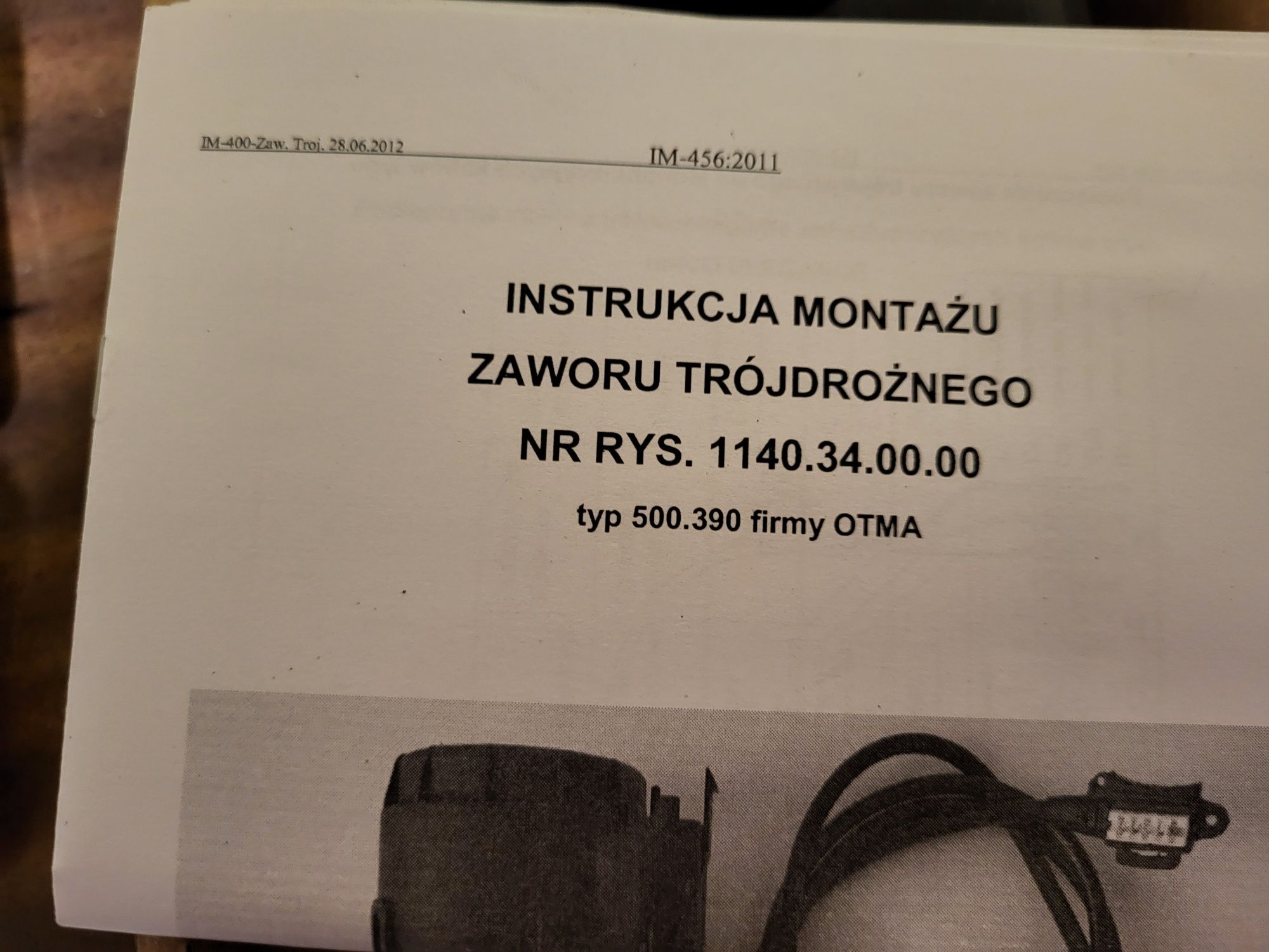 Zawór trójdrożny termet OTMA typ 500.390