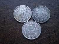 Серебро 1 марка 1925-го, 1926-го годов Веймарская республика