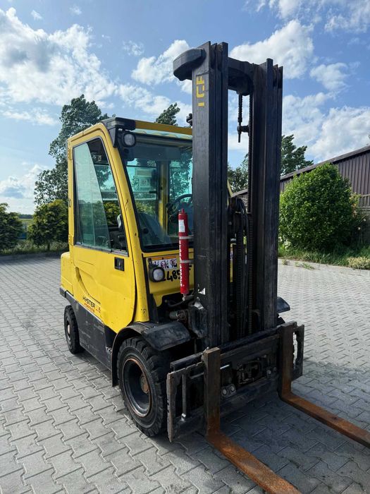 wózek widłowy HYSTER H2.5FT diesel Yanmar Triplex 5.50m kabina 9600mtg