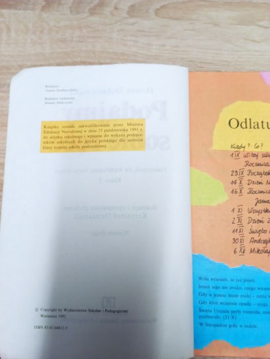 Język polski dla klasy 3 Podajmy sobie ręce, Dobrowolska 1993