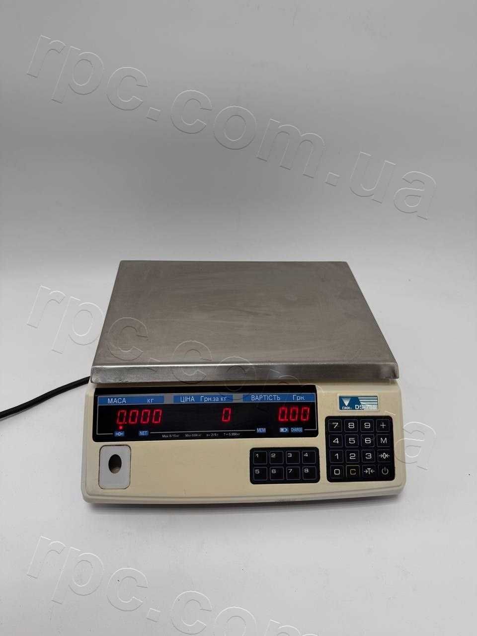 Ваги торгові електронні Digi DS-788P, Digi DS-788B 15 кг