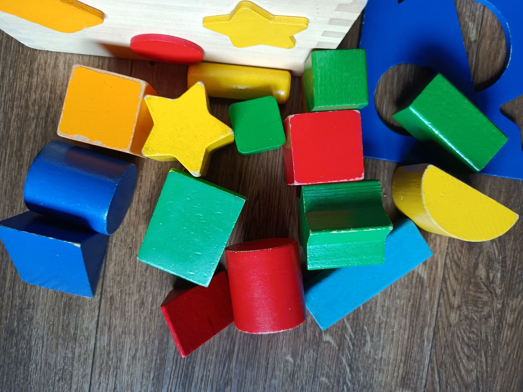 Klocki drewniane, puzzle drewniane