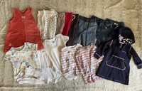 Набір речей на дівчинку 1-1,5 року, 86-92, джинси, досіни, кофта, боді