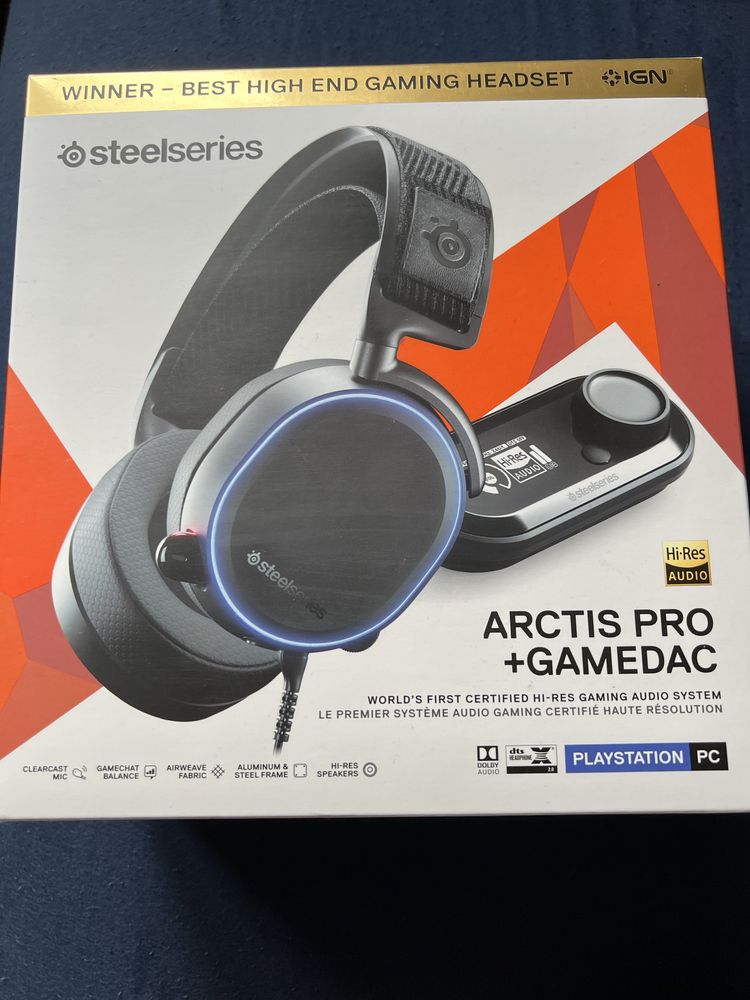 Słuchawki Steelseries Arctis Pro + Gamedac