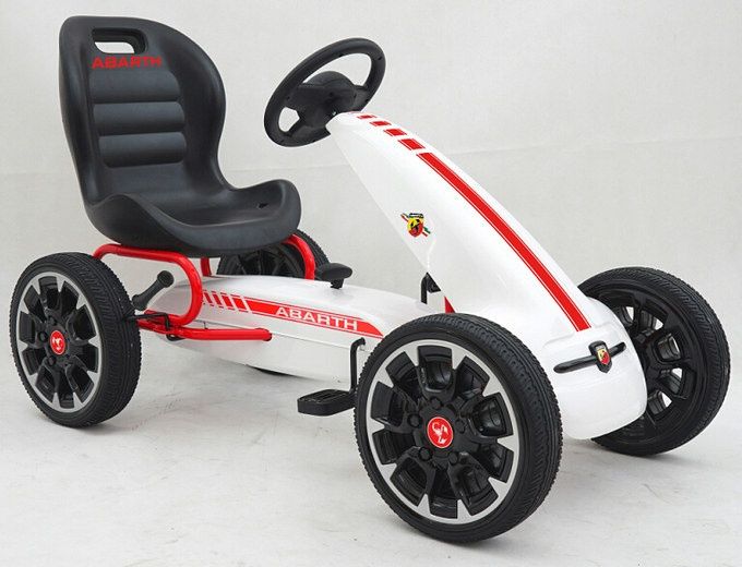 Gokart Na pedały ABARTH LICENCJA MIĘKKIE Koła EVA Zobacz