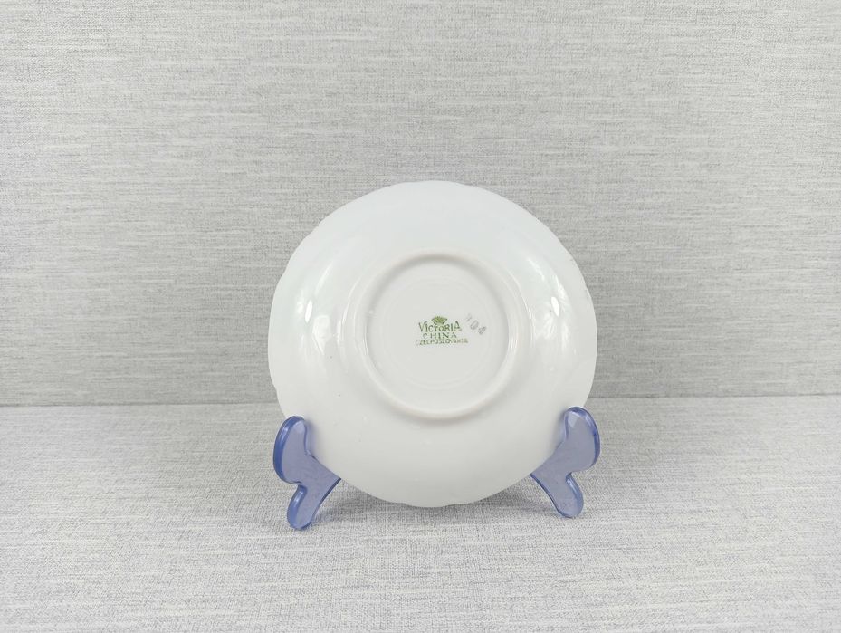 Porcelana 2 x duo cukiernica mlecznik Victoria China Czechoslovakia