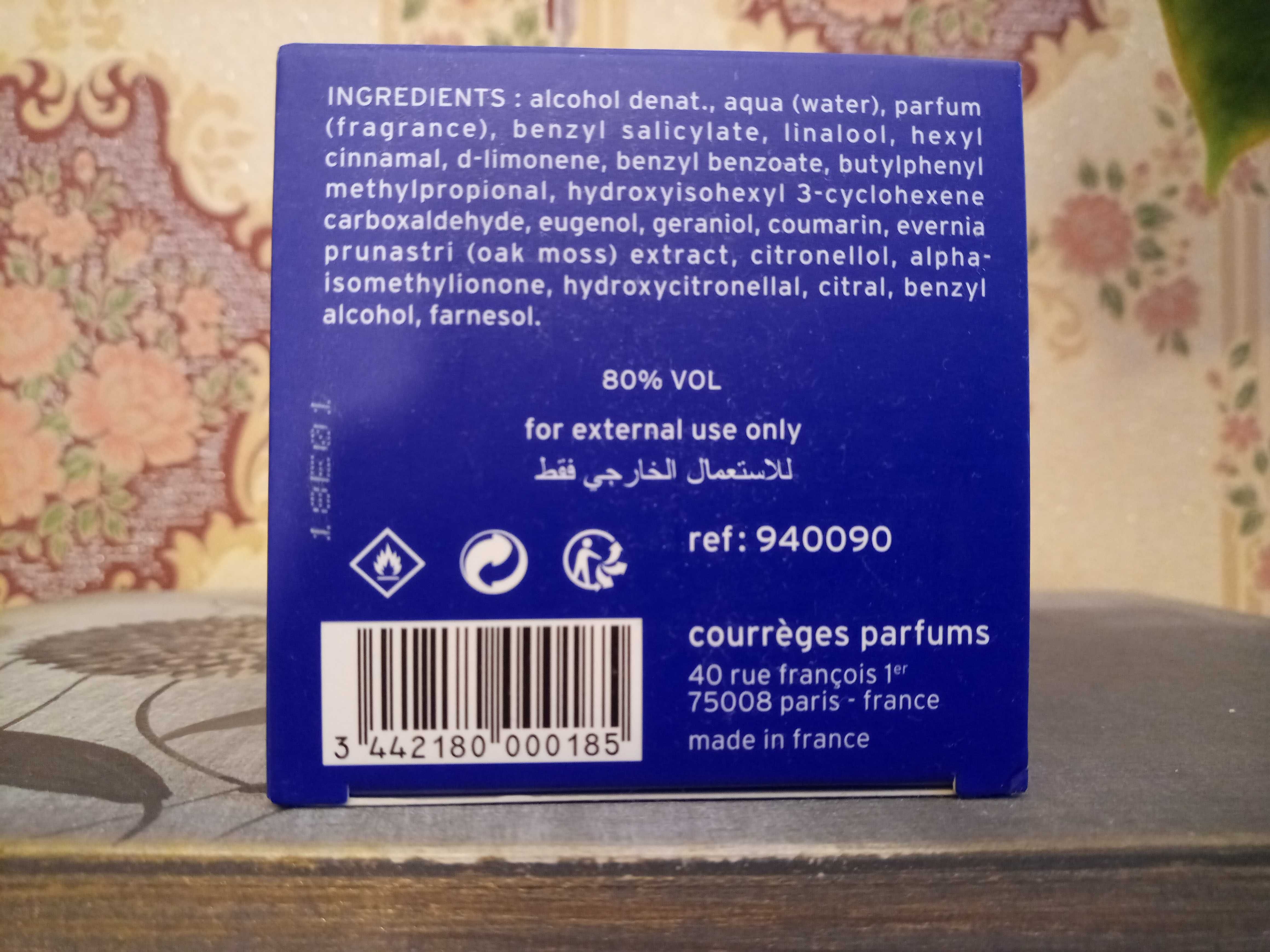 Courreges in blue 90 ml woda perfumowana UNIKAT