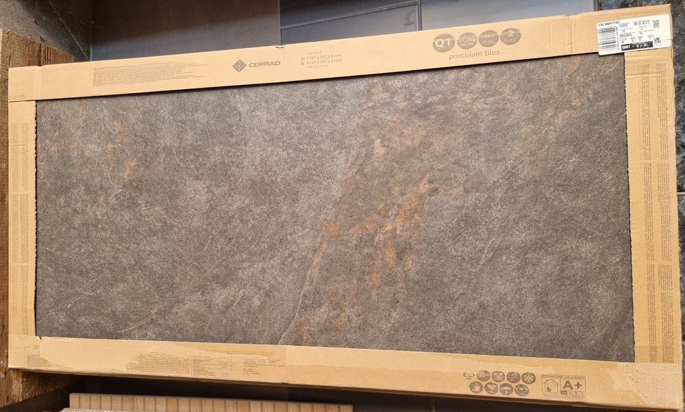 Płytki ceramiczne rektyfikowane  Auric Graphite  1197x597x8