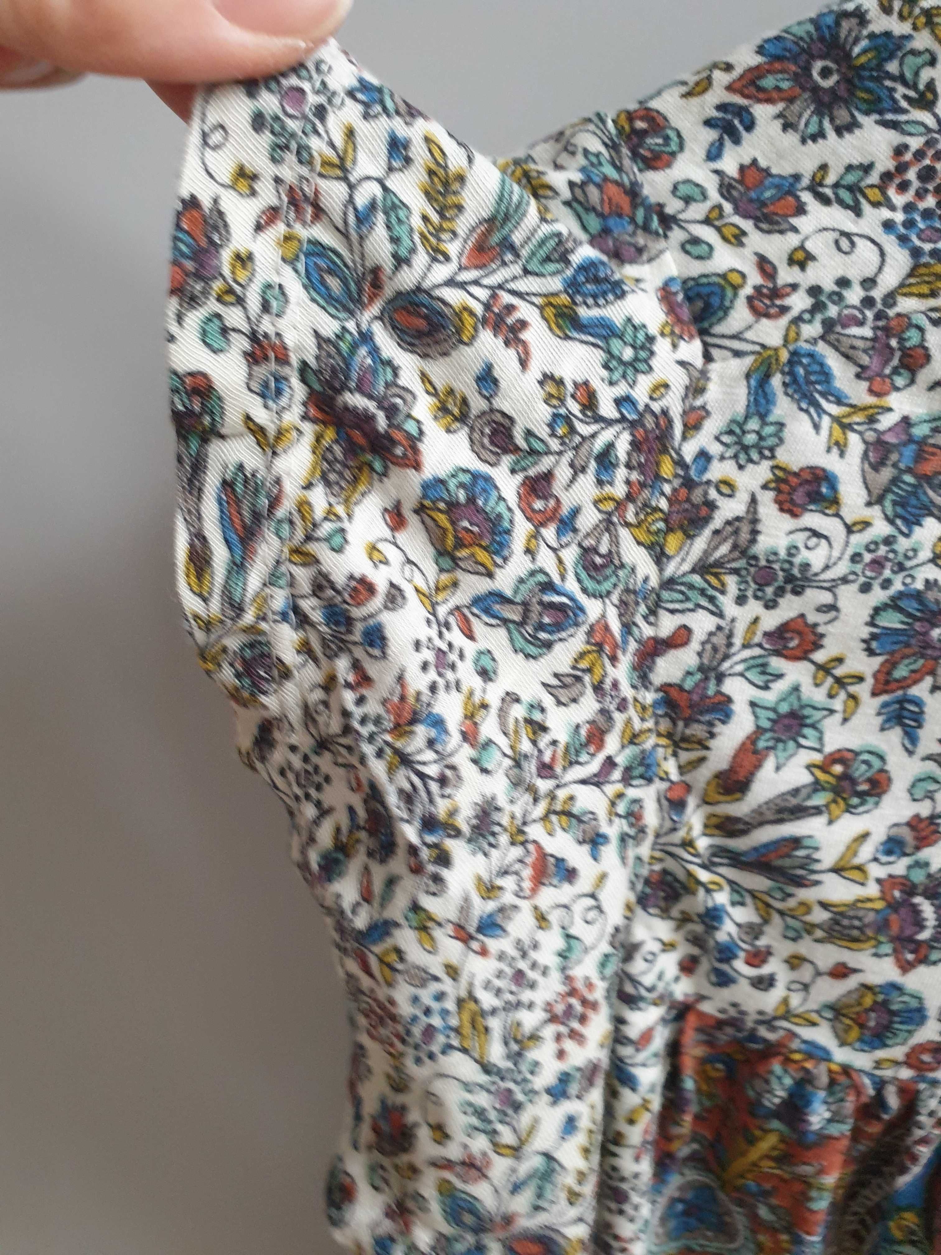 Boho koszulka t-shirt bluzka Rachel Zoe S 36