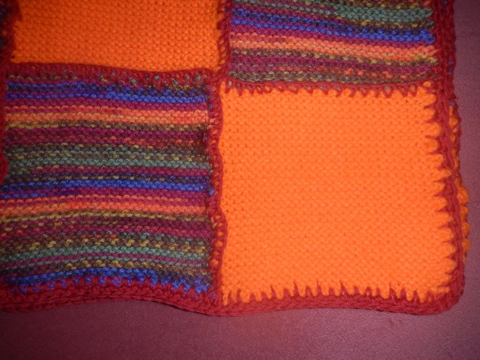 детский плед, покрывало одеяло ручной вязки р.75см х 75см