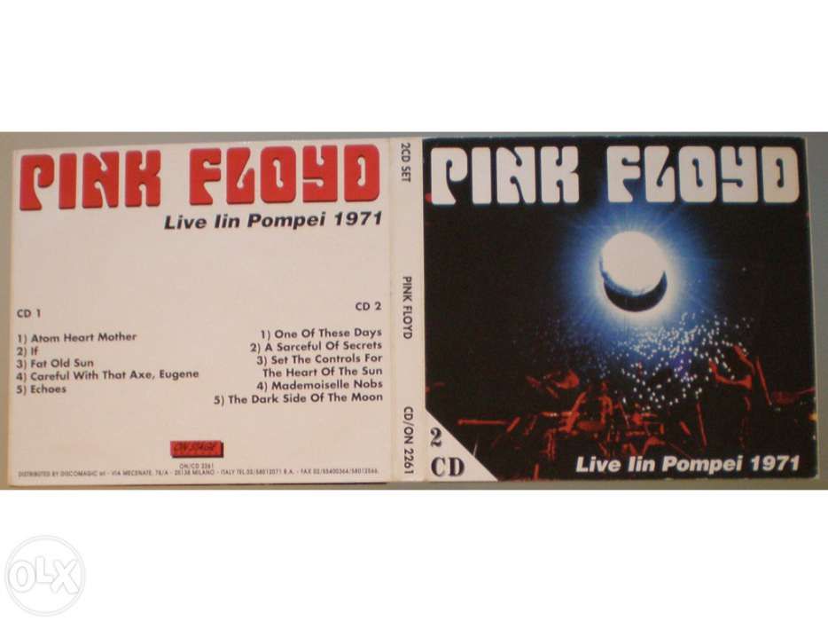 Pink Floyd - Live in Pompei 1971. Duplo CD Raríssimo.