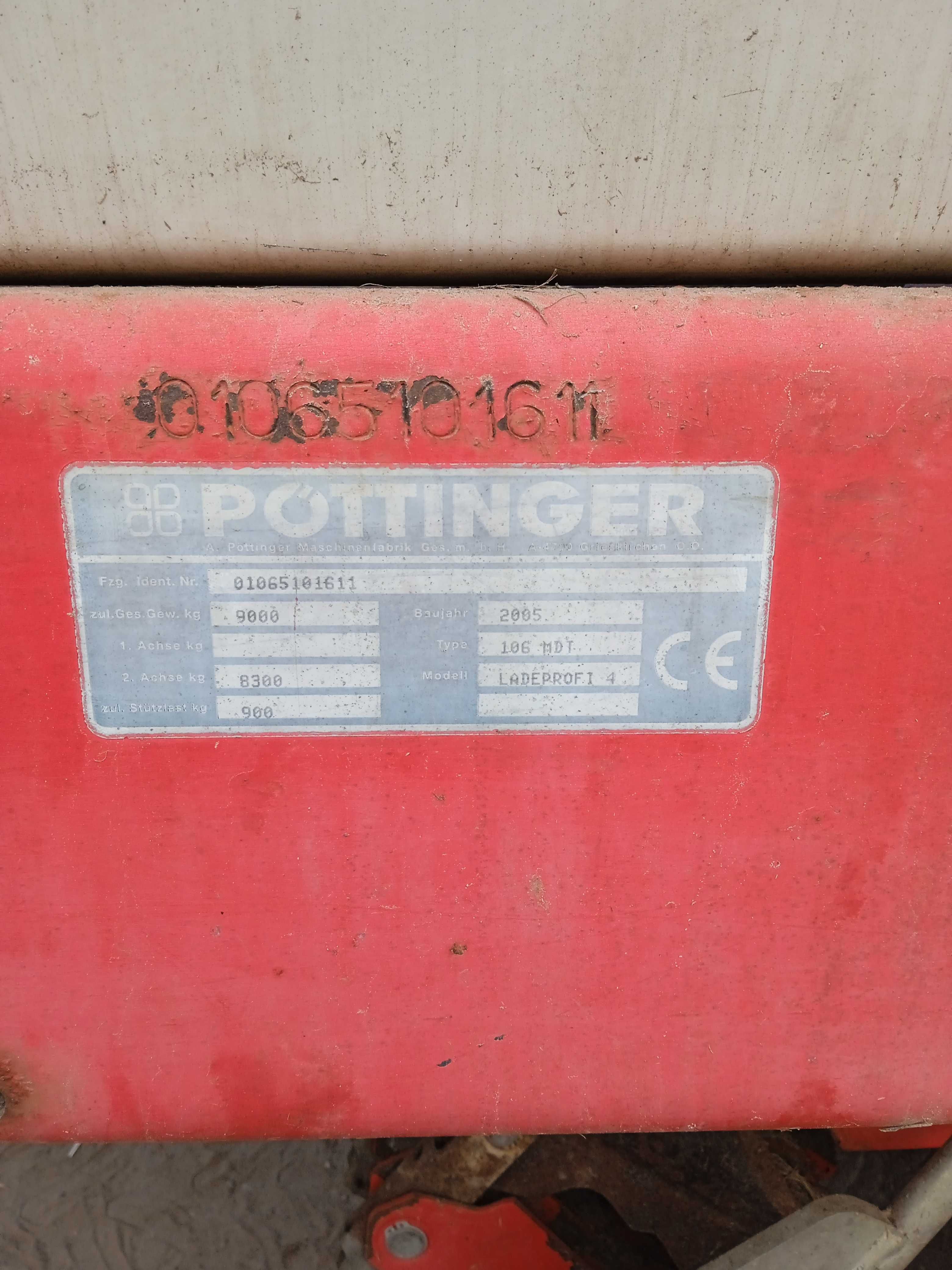 Przyczepa samozbierająca Pottinger ladeprofi 4