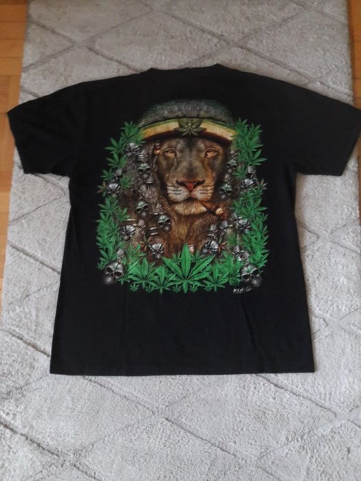 T shirt bawełniana L Rasta Lew Jamajka
