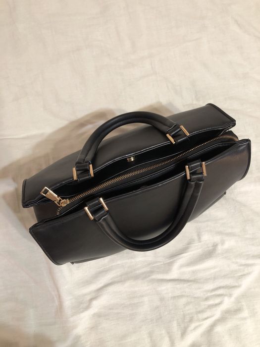 Сумка Jenny Fairy чорна шкіряна вмістка